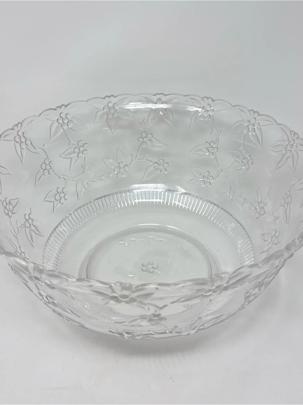 Regaline Clear Plastic 2pc Extra Large Mixing Bowl Serving Bowl 14” & Ladle USA